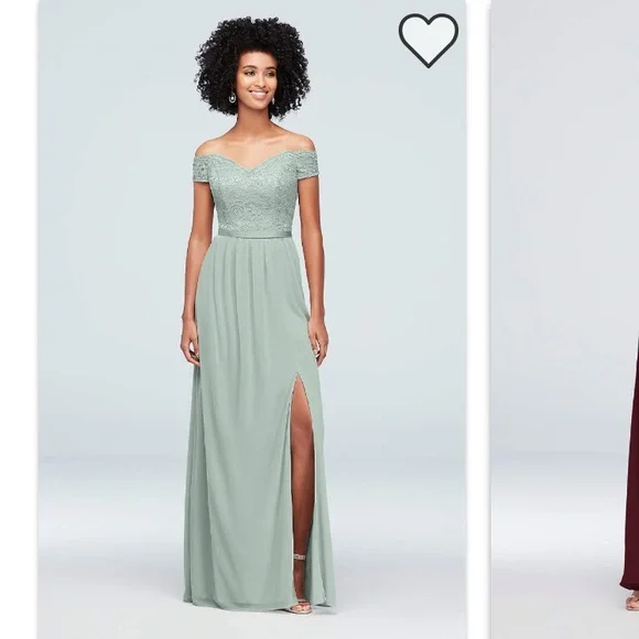 David's Bridal | Dresses | Davids Bridal Off The Shoulder Bridesmaid Dress  | Poshmark